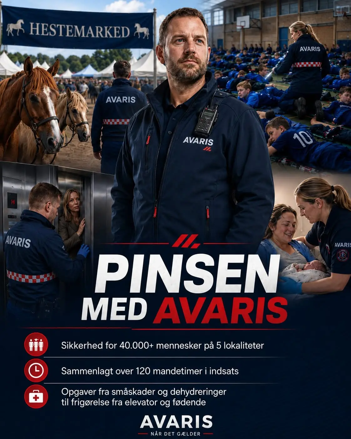 Pinsen – 40.000+ mennesker · 5 lokaliteter · 120+ mandetimer