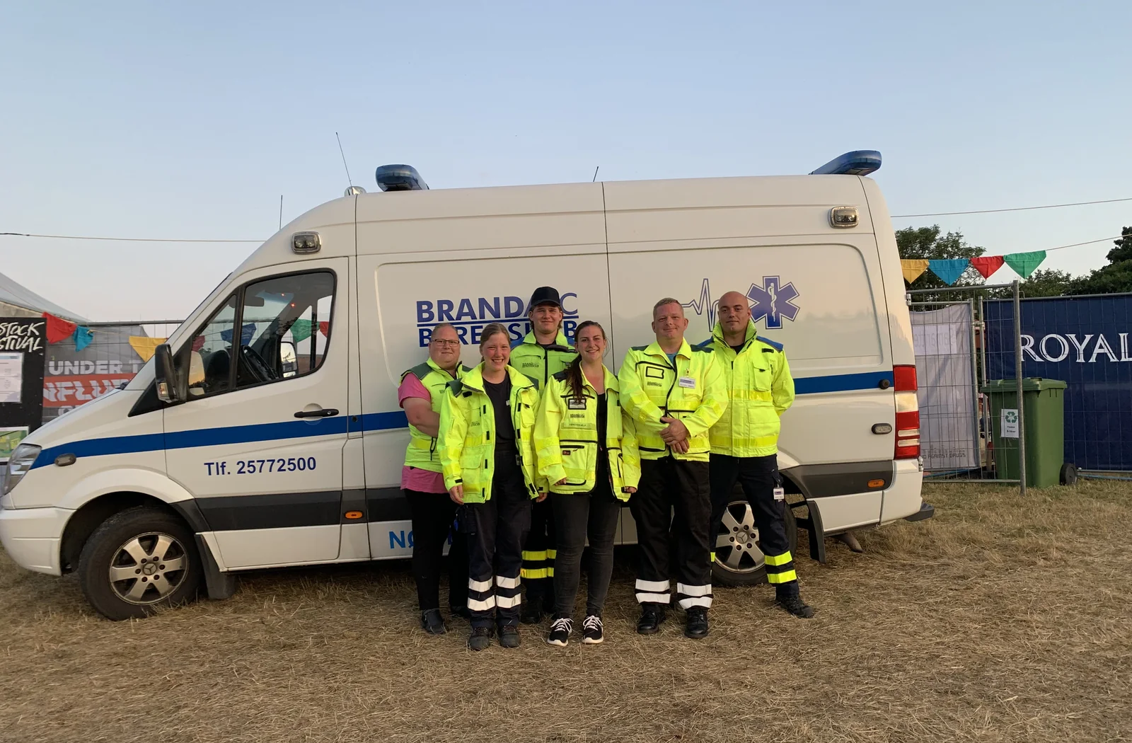 AVARIS-personel udfører brandforebyggende arbejde ved arrangement