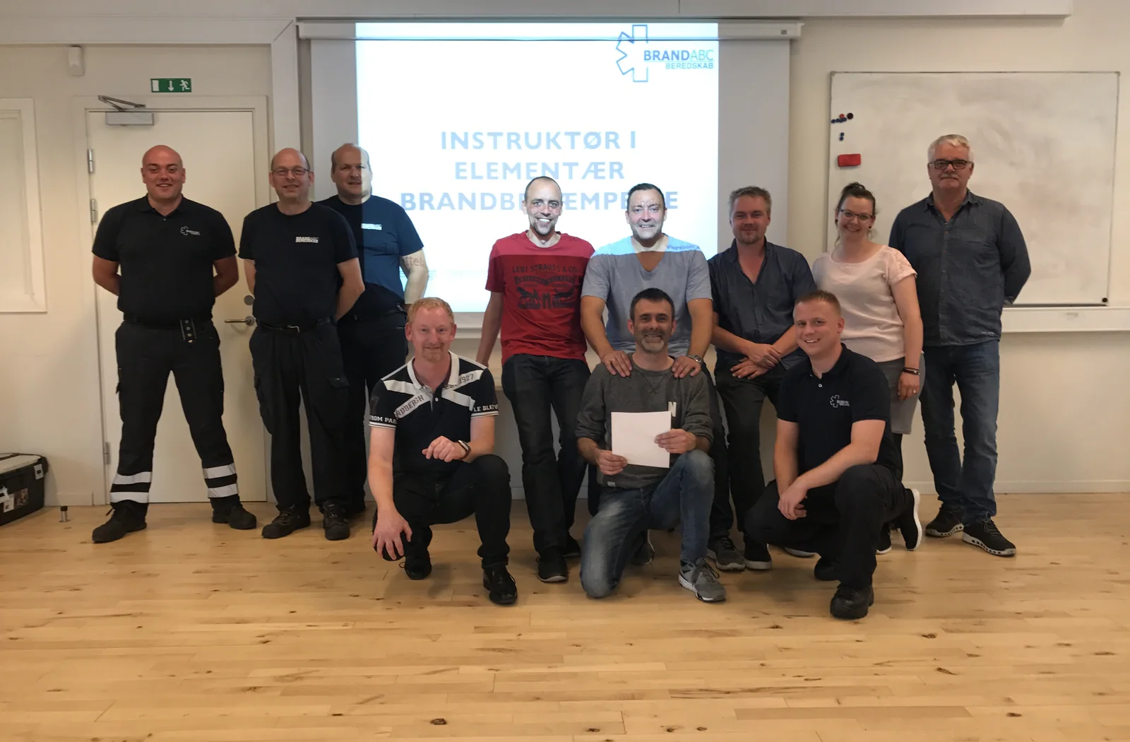 Gruppefoto fra et undervisningsforløb