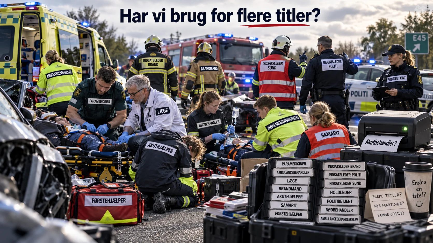 Fire tilskadekomne, et hav af titler – og nu skal vi have én mere